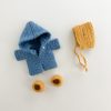 Jumpsuit, hat, shoes for little bear - Image 3